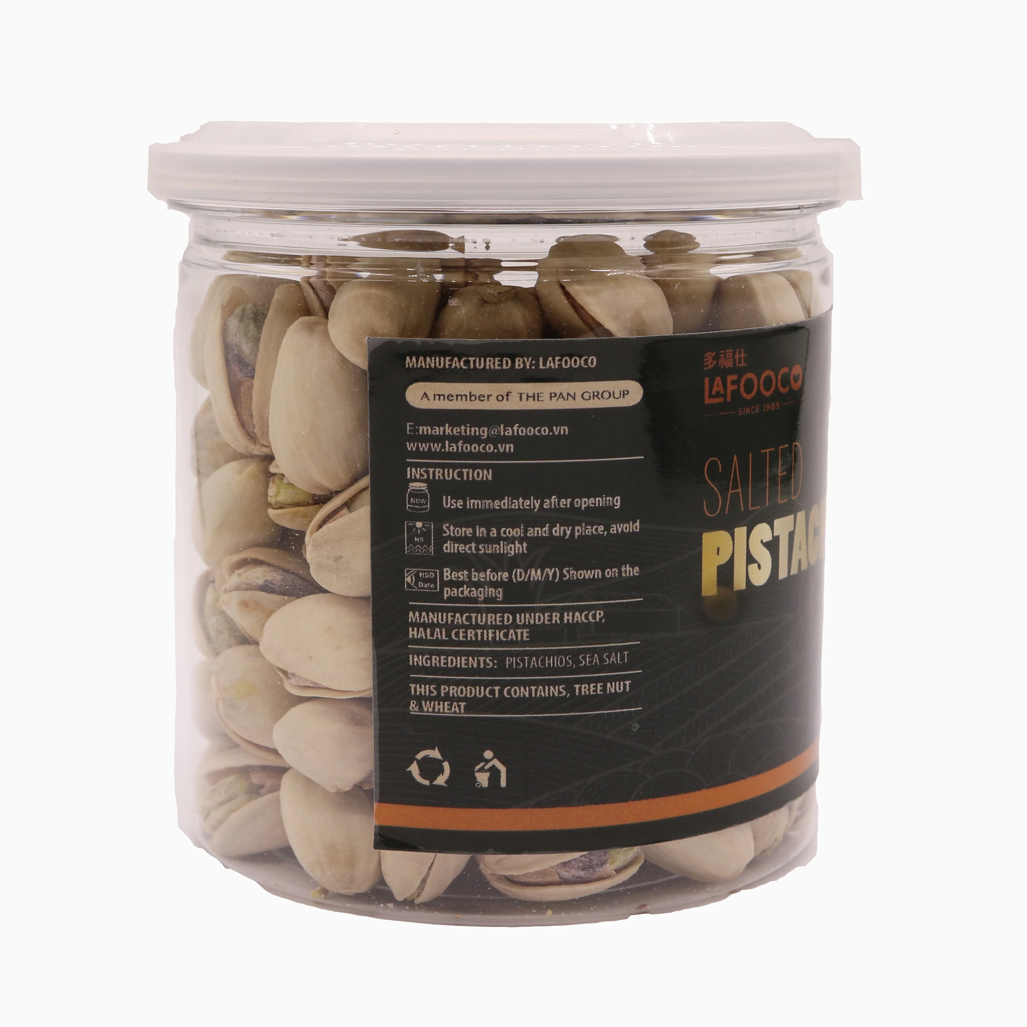 LAFOOCO Unsalted Pistachios  Natural organic no additives USA 170g Green Nut Premium Good for healthy