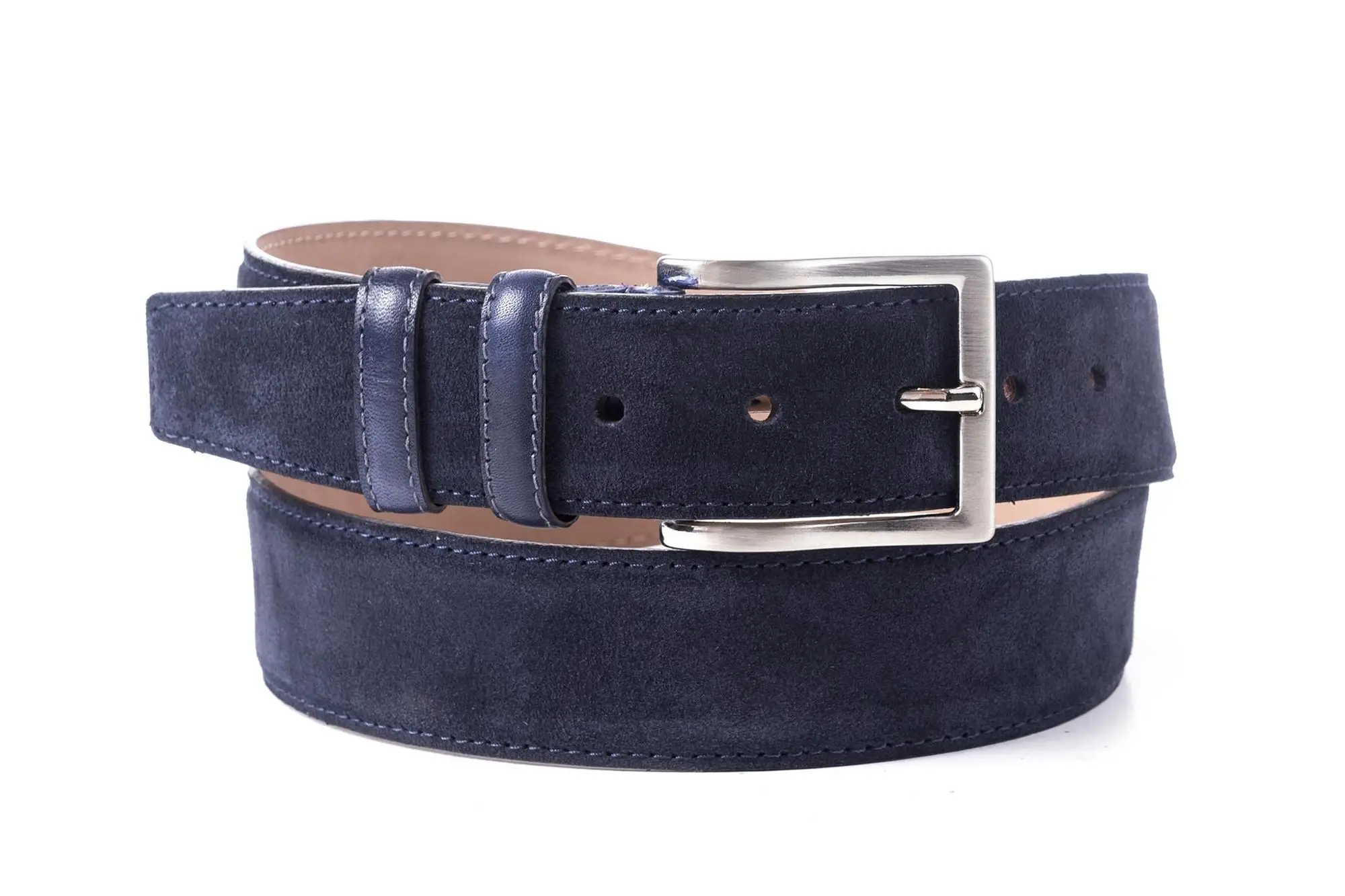 New Fashion Italian Handmade Leather Belt Genuine Leather GLVB0013 Galvaine Steel 150 TR