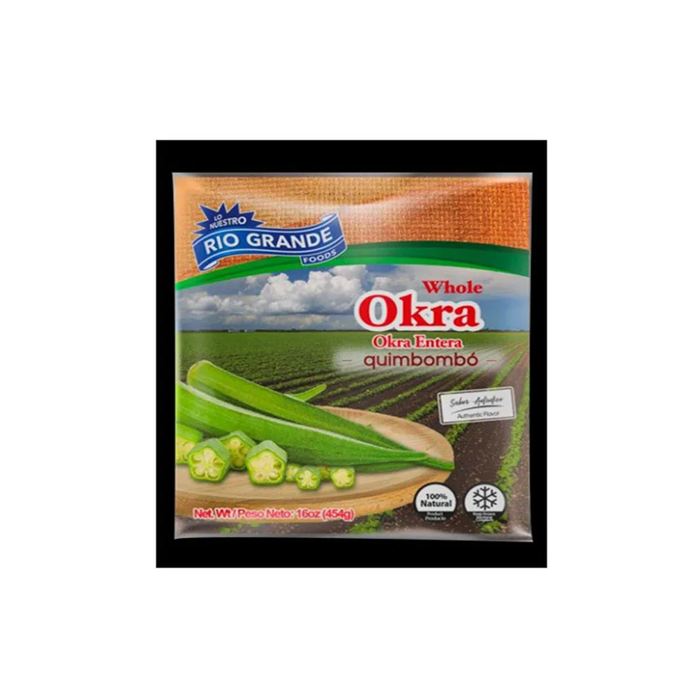 Rio Grande Okra богатый витамин C Антиоксидант Okra Замороженные суперпродукты со вкусом