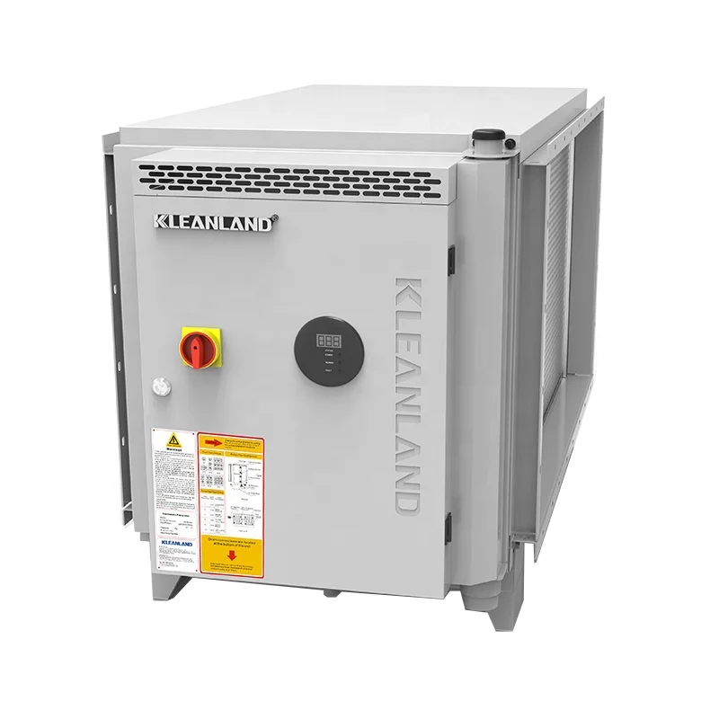 Gas Disposal Machinery restaurant kitchen exhaust smoke filter coffee roaster ESP electrostatic precipitator