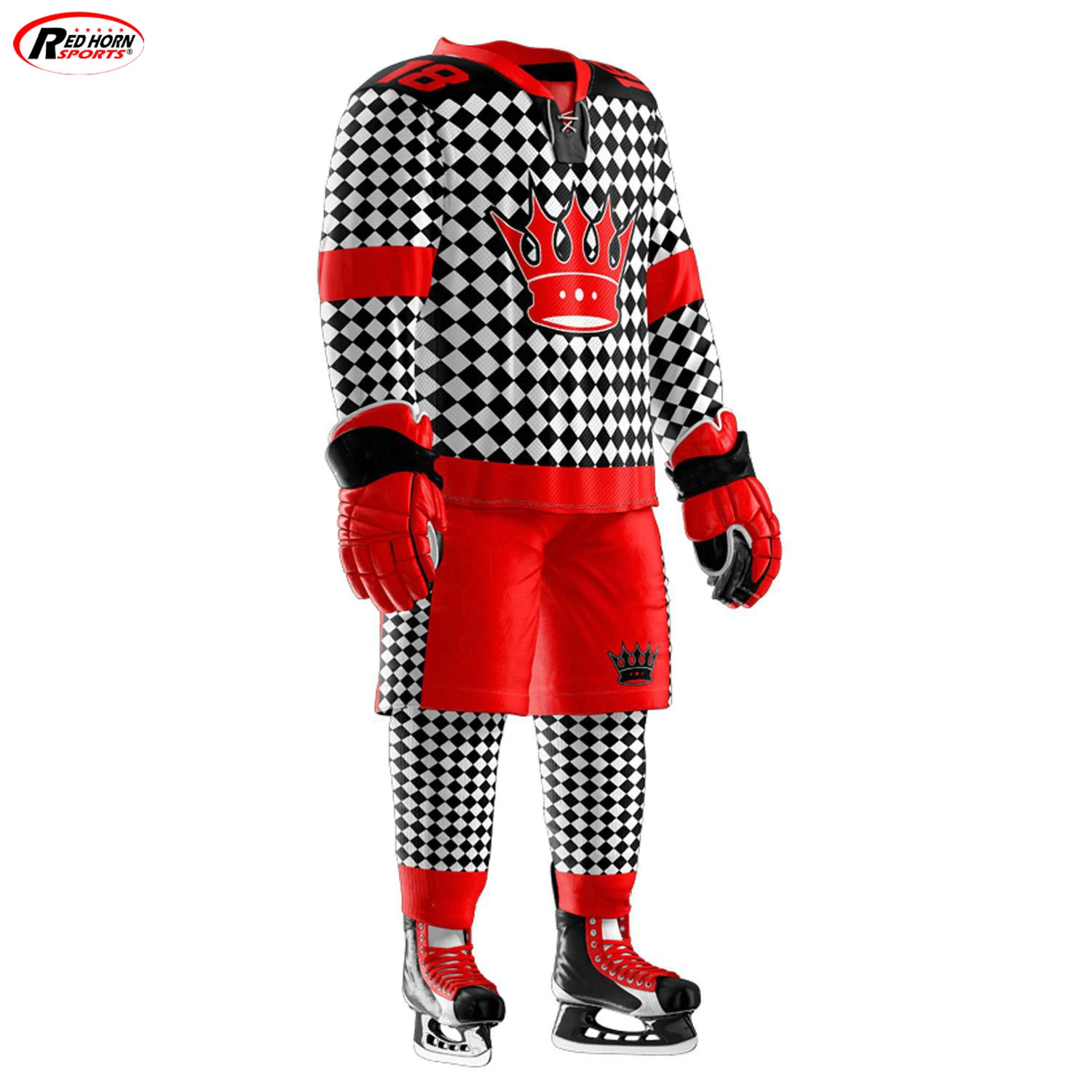 100 полиэстер дышащая форма для хоккея на поле сублимационная льду.