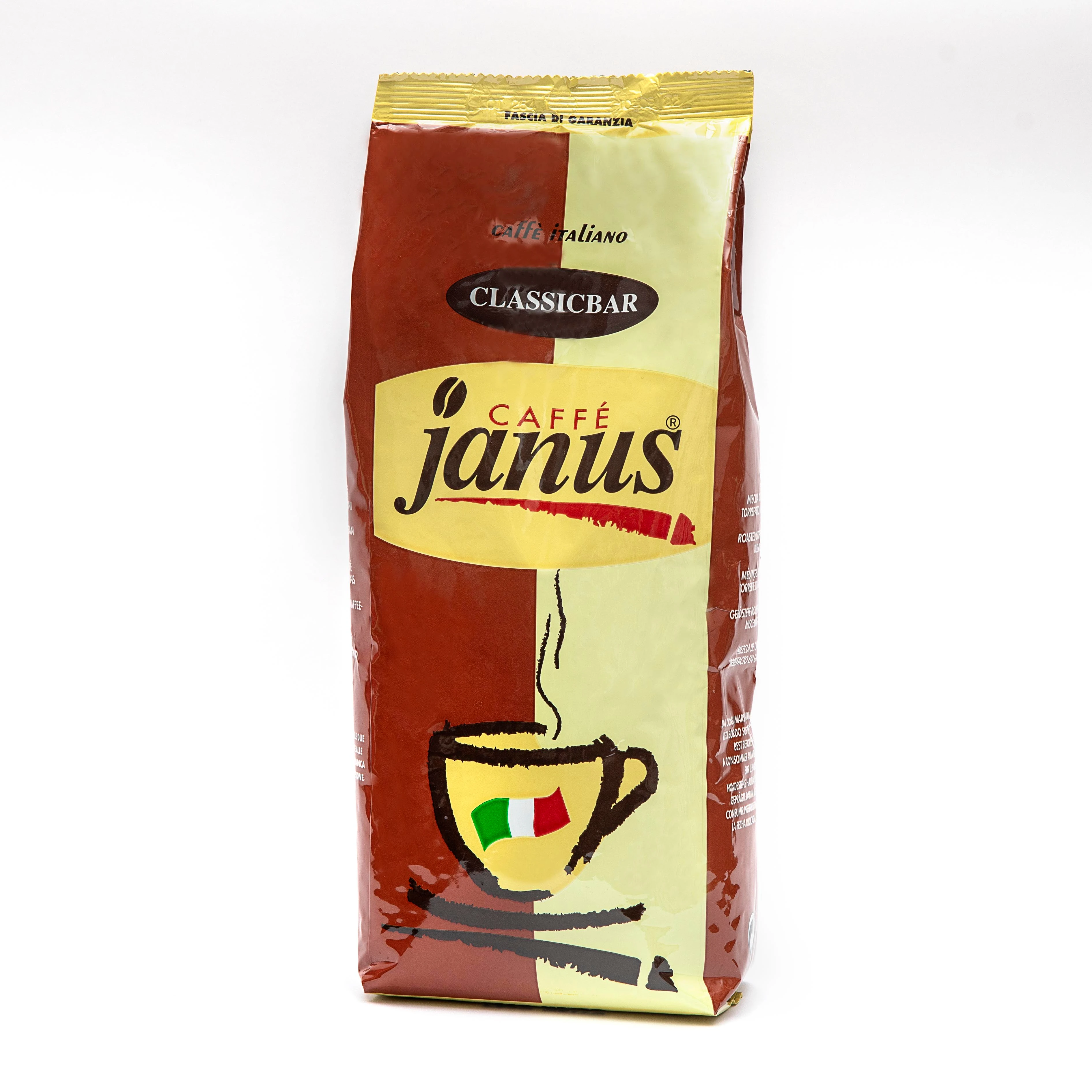 
Classic Blend Bar Coffee Janus Made In Italy High Quality Italian Ground Coffee Beans For Bars And Office 