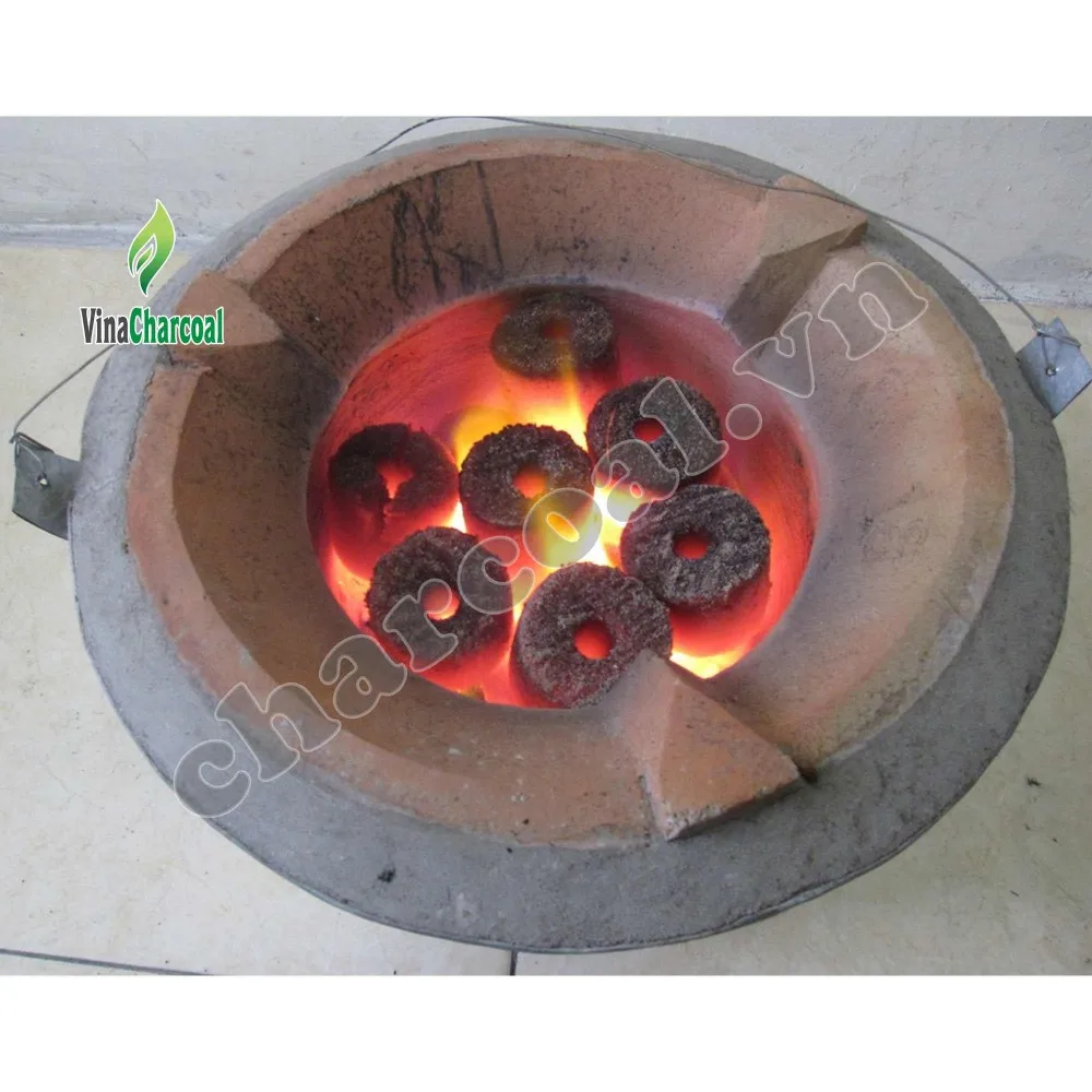 Grilling Coconut Coal Briquette Hexagon Shape for Pork Grill