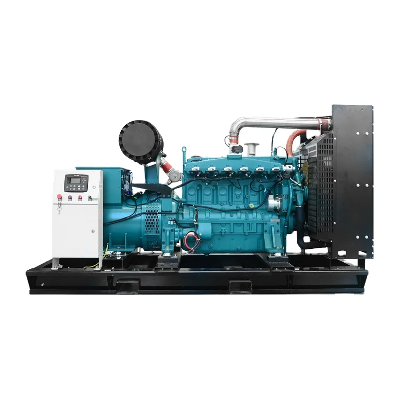 Open 100kw 300kw 400kw Water Cooled Weichai Cummins Engine Generac Natural Gas Biogas Generator Ng LPG for Industrial Commercial