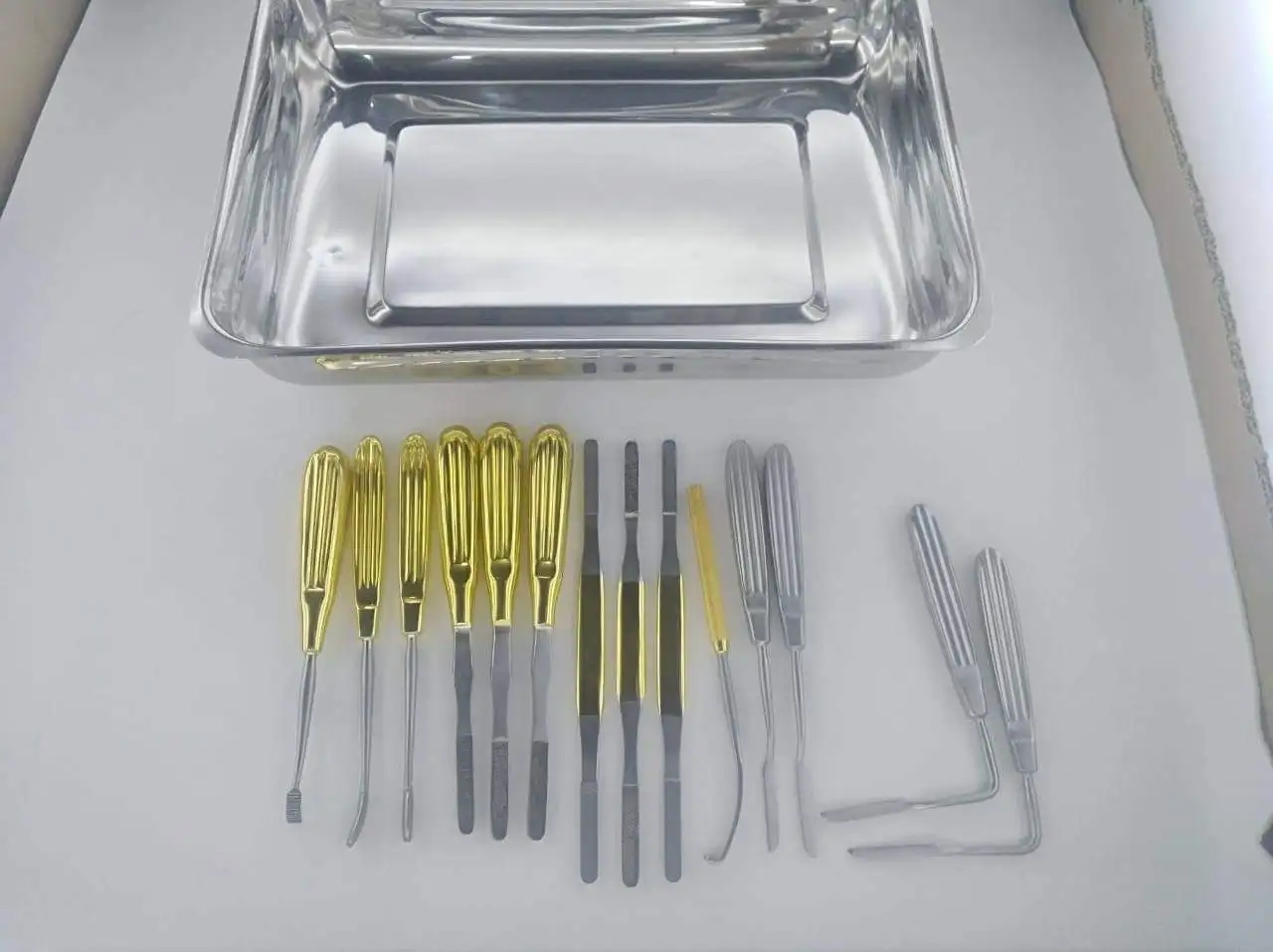 Face Lift Endoscopic Brow Lift Nasal Plastic Surgery Instruments 15 PCS