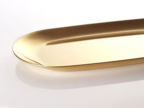  Современный античный латунный поднос с большими котелками из нержавеющей стали Сервировочные подносы и тарелки современный декоративный металлический сервировочный