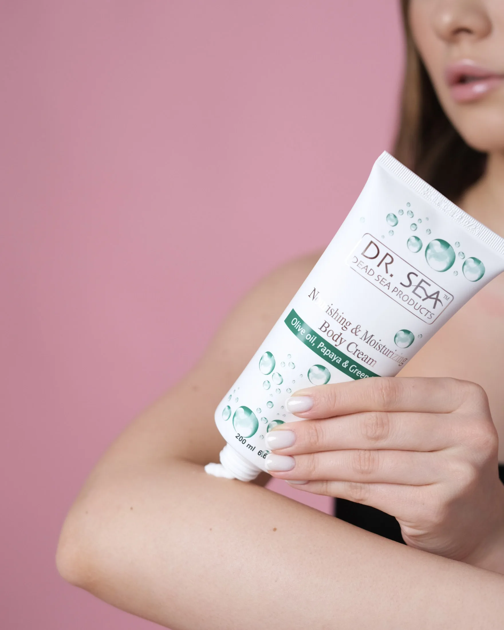 Питательный и увлажняющий крем для тела-оливковое масло папайя зеленый