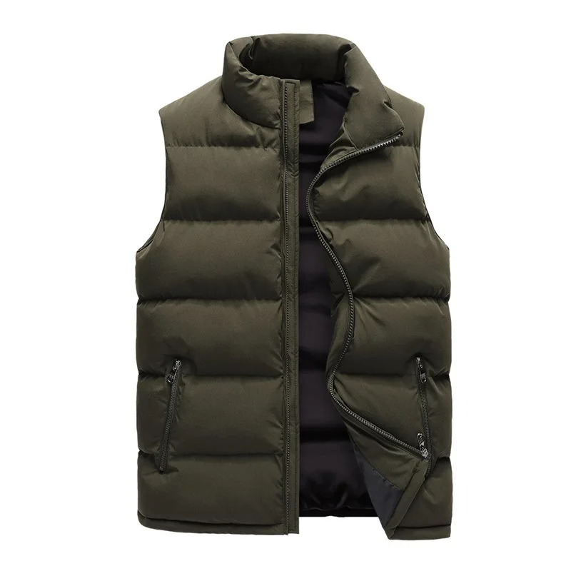 Wholesale OEM/ODM Lightweight Casual Down Jacket Winter Warm Vest black sleeveless jacket man without hood