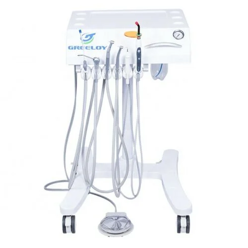 High quality Portable Suction Unit GU-P302 Portable Dental Unit Veterinary Use With Silent Oil Free Air Compressor
