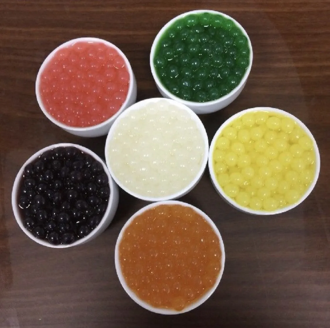 fragola popping boba milk tea