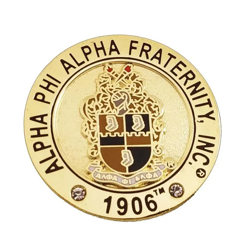 manufacturer custom soft enamel metal alpha kappa sorority lapel pin