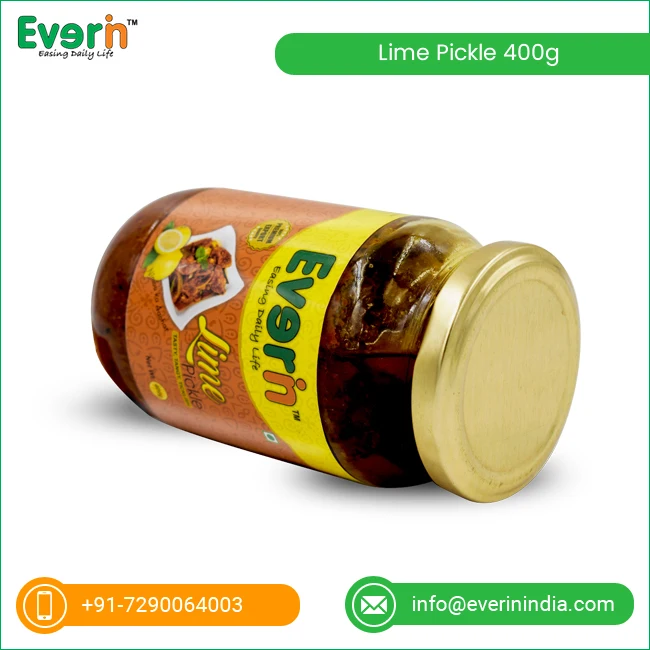 
Lime Pickle Glass Bottles 400g 