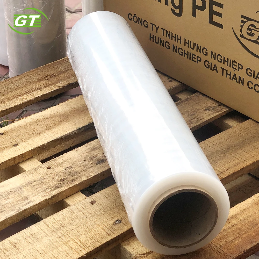 8.9.10.12mic film packaging stretch film sun wrap manufacturer Clear Plastic stretch pe film