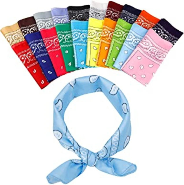 
Bandanas Paisley Cowboy Polyester Headbands 22x22 inch 