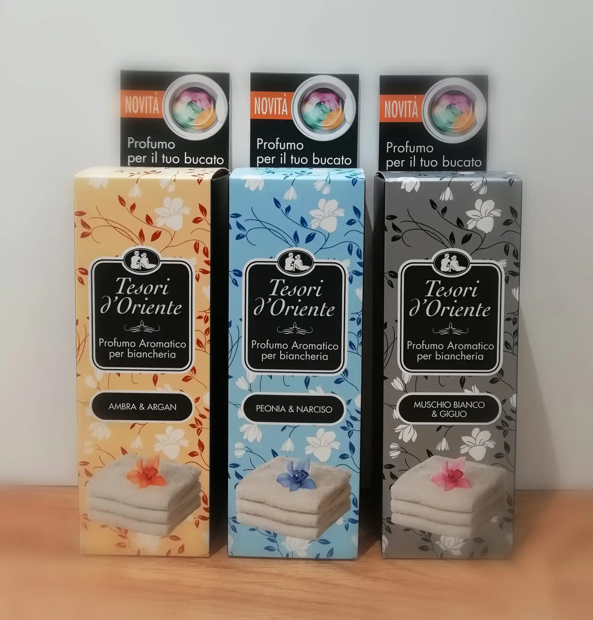 Парфюм для стирки TESORI D'ORIENTE 100 мл пион и Нарцисс