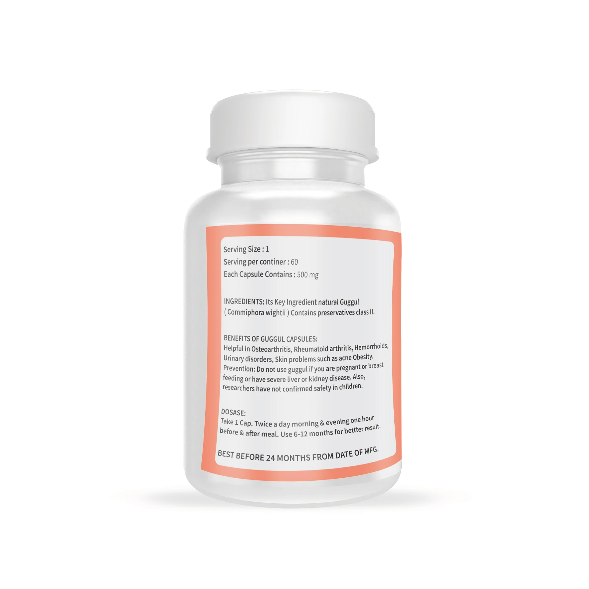 Guggul capsules made best quality of extract powders