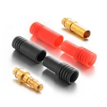 
high quality brass gold plated 3.5mm 4mm banana plug male female bullet terminal connectors 