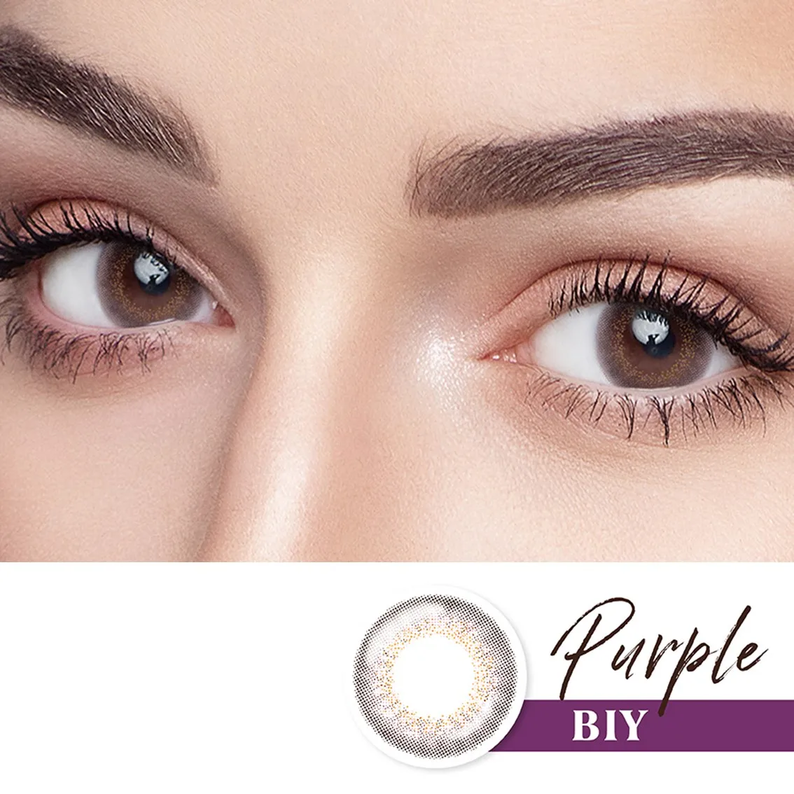 
Good Wearing Sweetie Purple Color Monthly Contact Lenses 