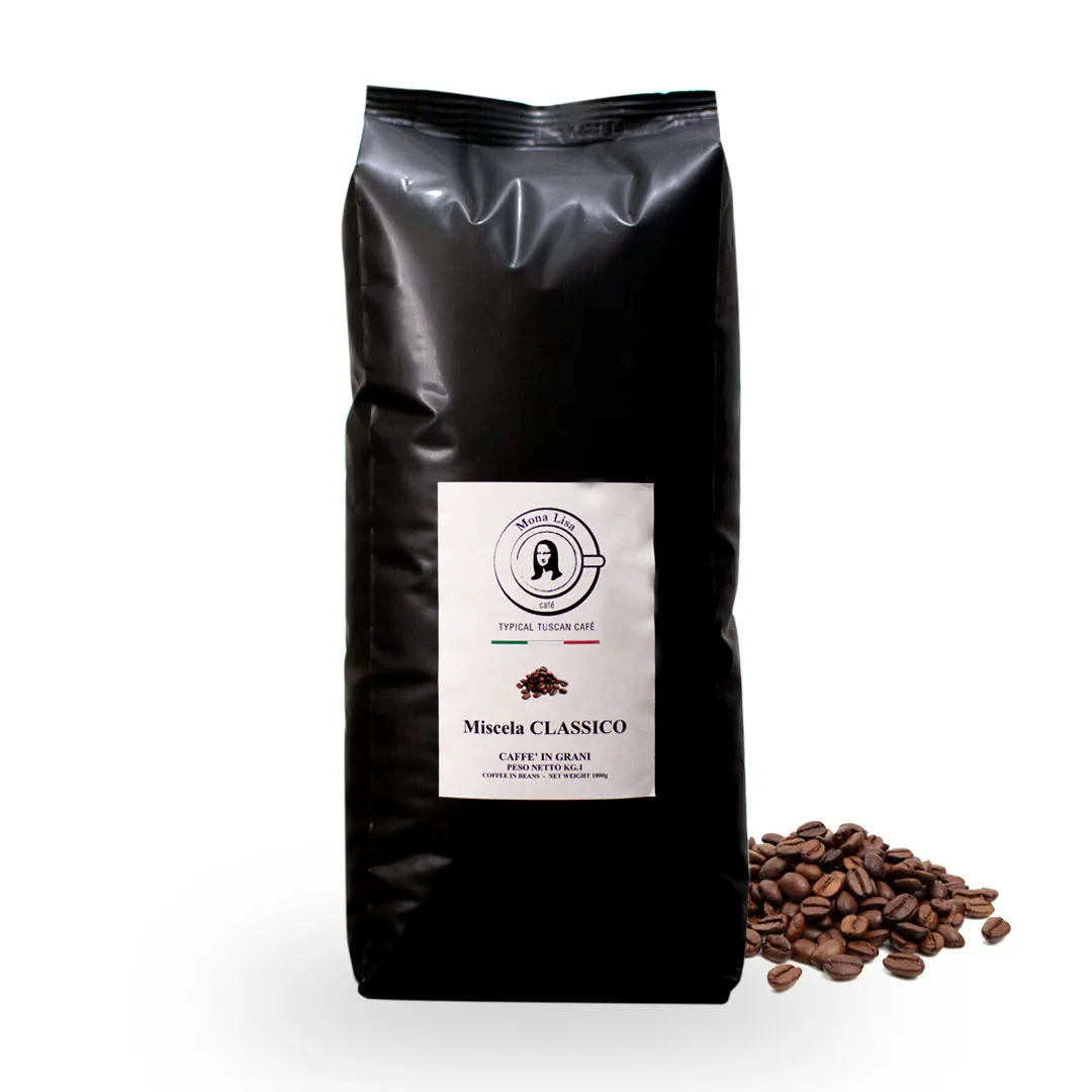 Made in Italy Premium Quality 55% Arabica 45%Robusta 1 kg Coffee beans roasted  for espresso machines