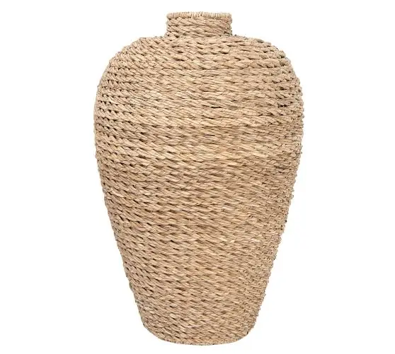 Home Decor Vintage  Handwoven Seagrass Vase Tall Flower Vase Luxury Vase Made In Vietnam