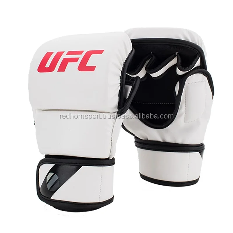 LEATHER MMA GLOVES FOR MEN & WOMEN grappling dummy UFC 05 Oz Gloves Grappling MMA Gloves Mixed Martial Arts