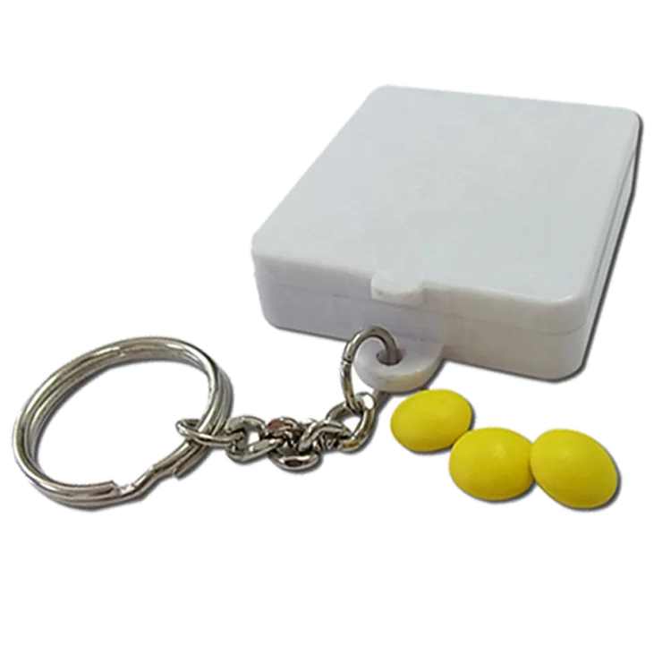 
Pocket pill case Travel storage case Mini Pill Case with key ring 