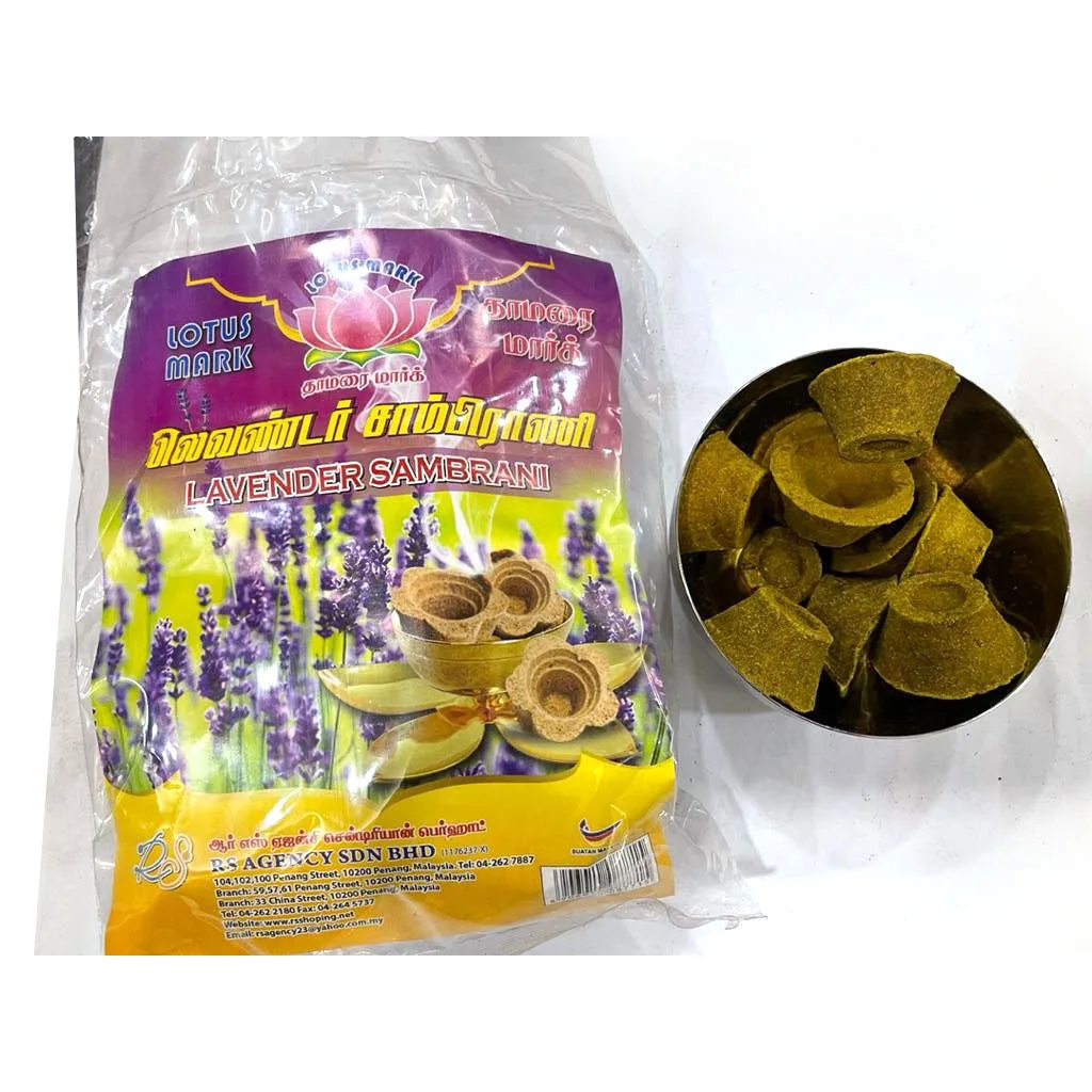 Солнце Лаванда самбрани высокое качество Ароматические Цветы благовония для молитвы