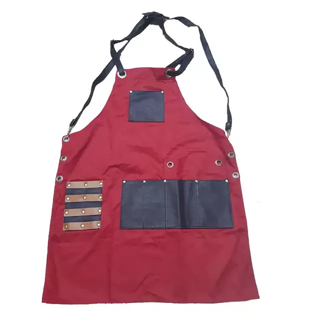 Professional Leather Apron Hairdressing Barber Apron for Mens