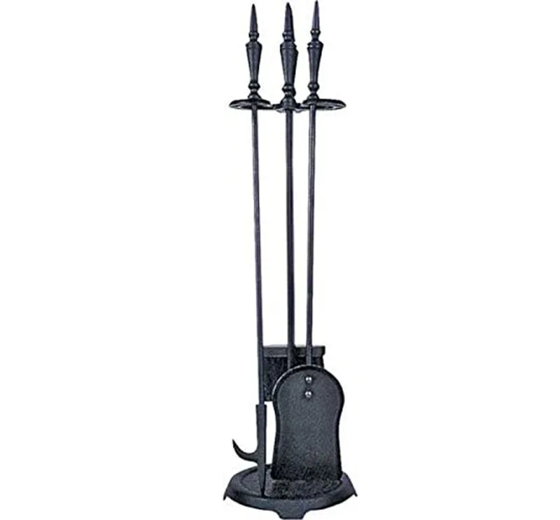 2021 Fireplace Goods Hearth Decor Display Store Accessories Wrought Iron 5 Pieces Rack