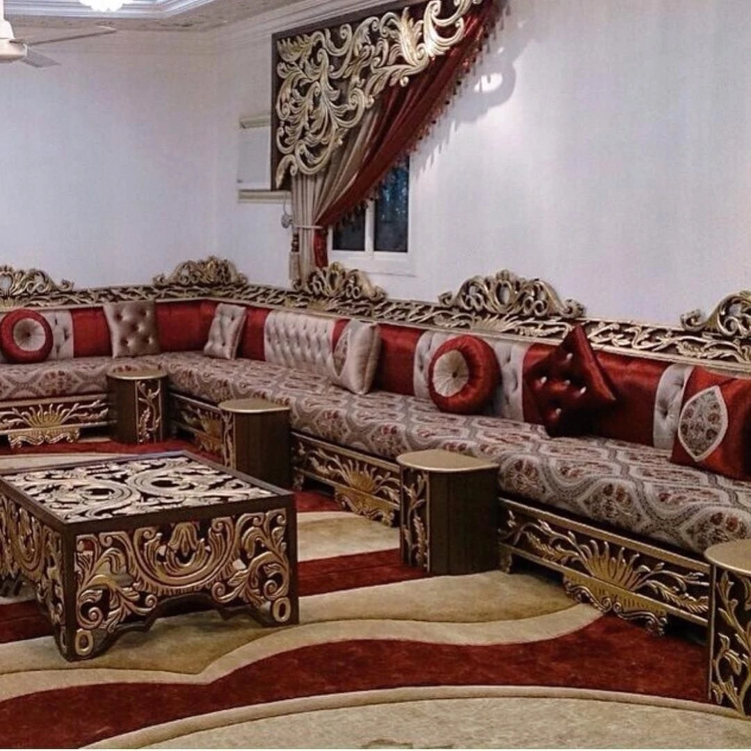 Марокканский диван Sedari Марокканская джалса марокканский салонный роскошный U-образный набор деревянных диванов мы отправляем только этот продукт в Европу