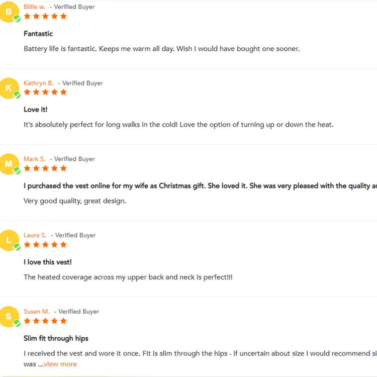 
High Quality 5V 7V Power Bank USB Charging Battery Operated Smart Heated Vest 2.0 