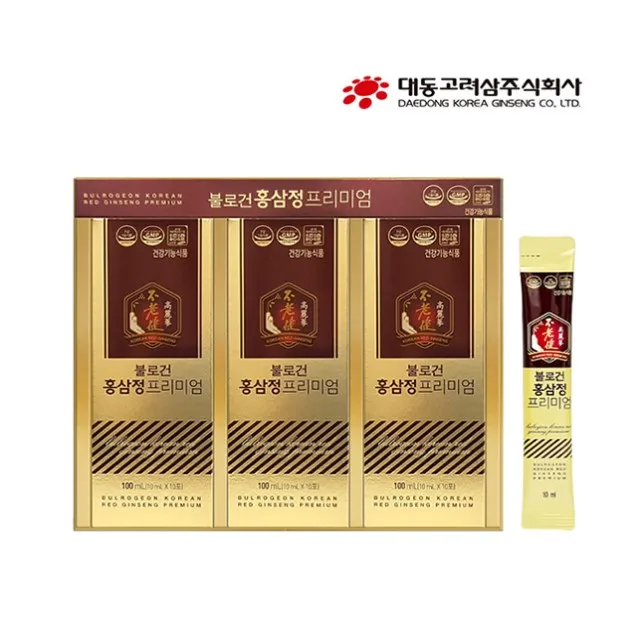 Улучшение усталости здоровая популярная добавка BULROGEON корейский красный женьшень премиум с высокой удовлетворенностью Сделано в Корее
