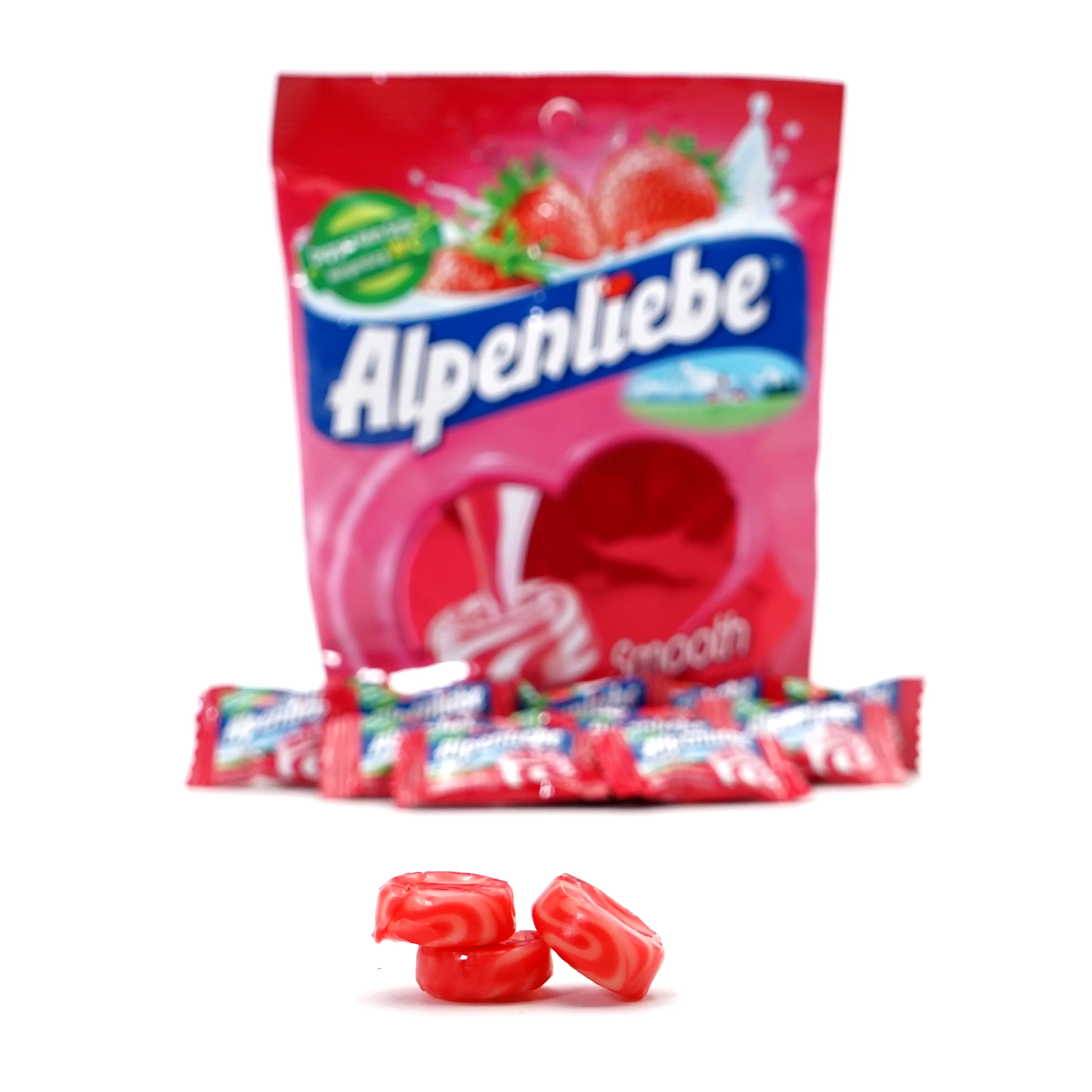 
New Product Candy Kids Alpenliebe Starwberry 112g With Caramel with Healthy Milk 