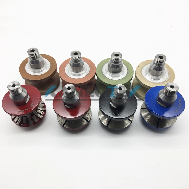 Набор корончатых Алмазных фрез KANEOTEK 1/2 дюйма V20/30/40 мм для профилирования камня гранита