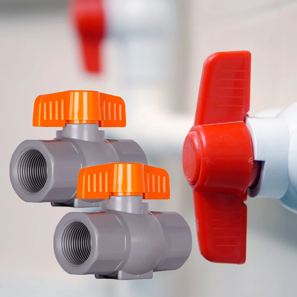 OEM ODM ручная пресс-форма для водной среды при нормальной температуре структура шарика с ручным управлением резьбовой шаровой клапан с оранжевая ручка