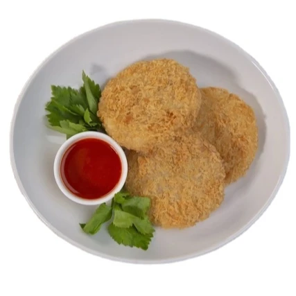 Popular Product Frozen Food Raw Breaded Shrimp Burger Ebi Katsu White Vannamei Shrimp ready to cook for Retail and Food Services