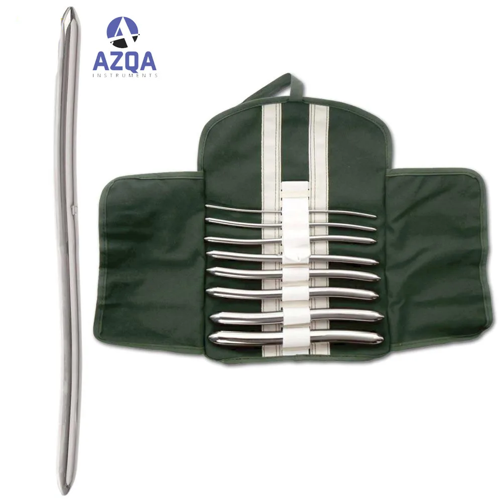 Нержавеющая сталь новый премиум пластиковые расширители шейки расширитель комплект матки уретры диагностический хирургический звуки Пратт Звук изогнутые 8 шт. в комплекте