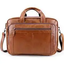 Genuine Leather Buffalo Cow Ox Polished Handmade Unique Laptop Office Bags Wholesale Exporter Manufacturer in India