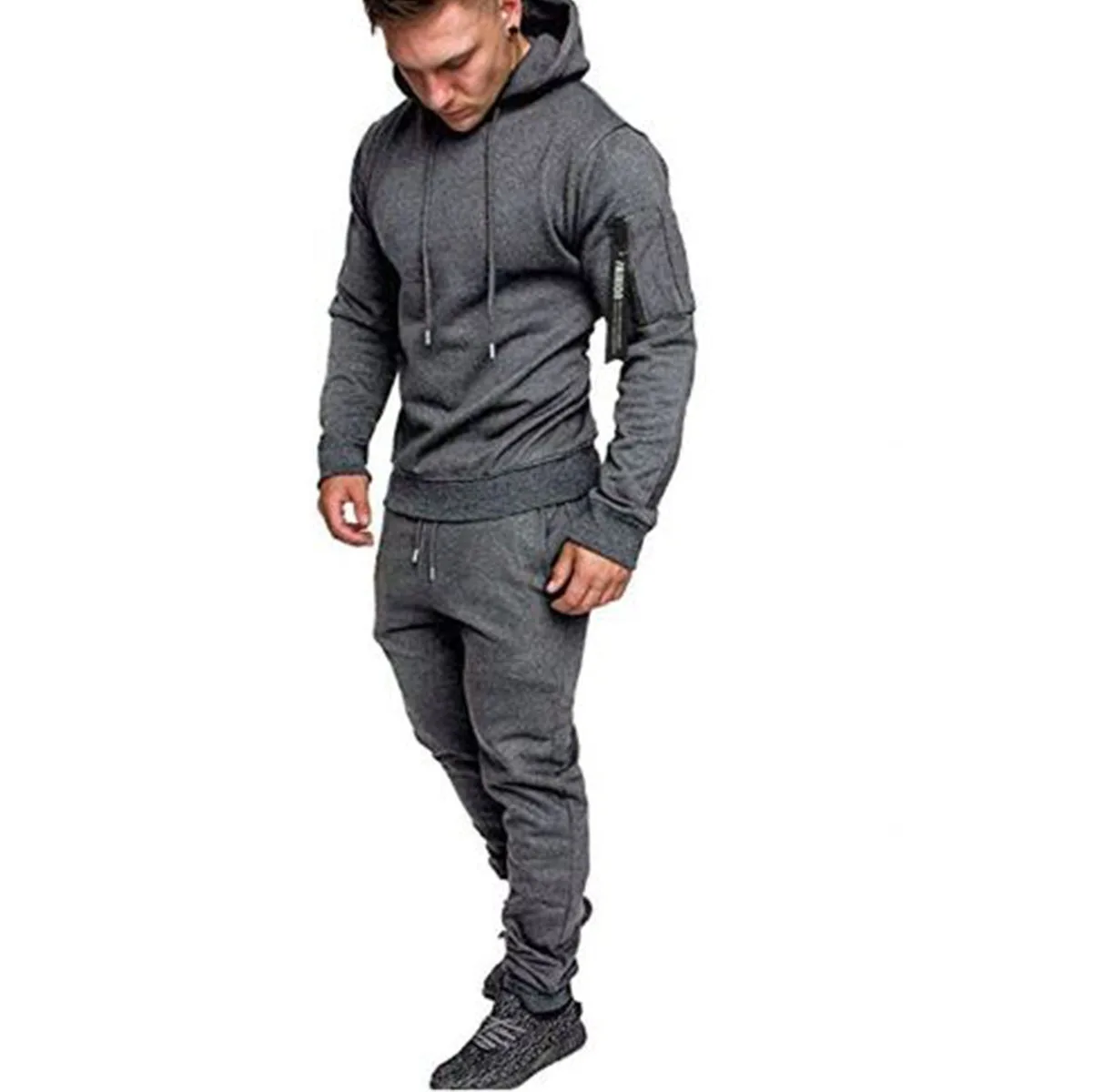Newest Custom Sportswear Long Sleeve Tracksuit Gym Training Wear Joggers Sweat suit For Men Set For Men Tracksuit wholesale