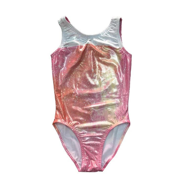 OEM Sportswear Type Supply Service Training Dancewear Adult Women Dancing suit Orange Mesh Gymnastic Leotard