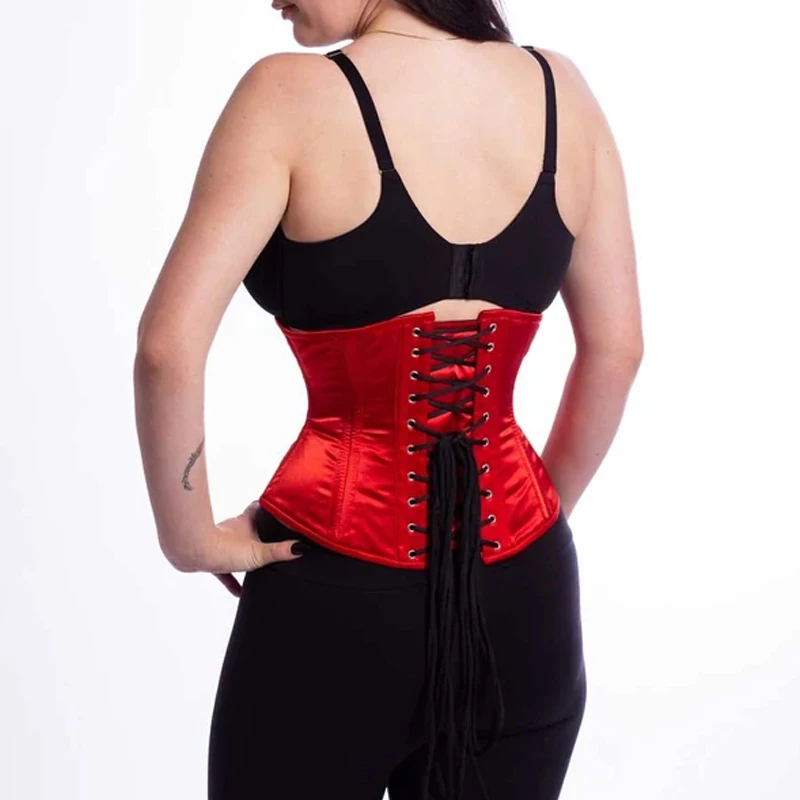 New Under Bust Fashion Waist Training Corsets Satin Tight Waist Trainer Corset