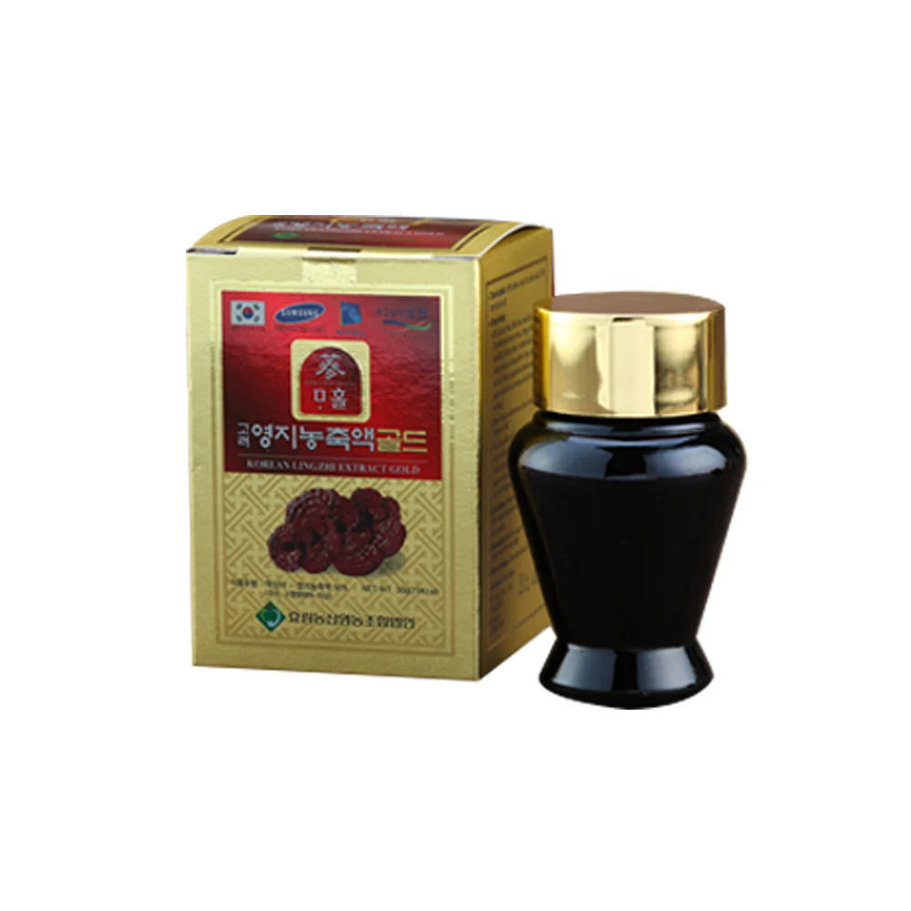 Sammahol Korean Lingzhi Extract Gold 120ml x 5 Bottles Sweet Taste Superfood Daily Health Care Item Fatigue Recover Body Relax