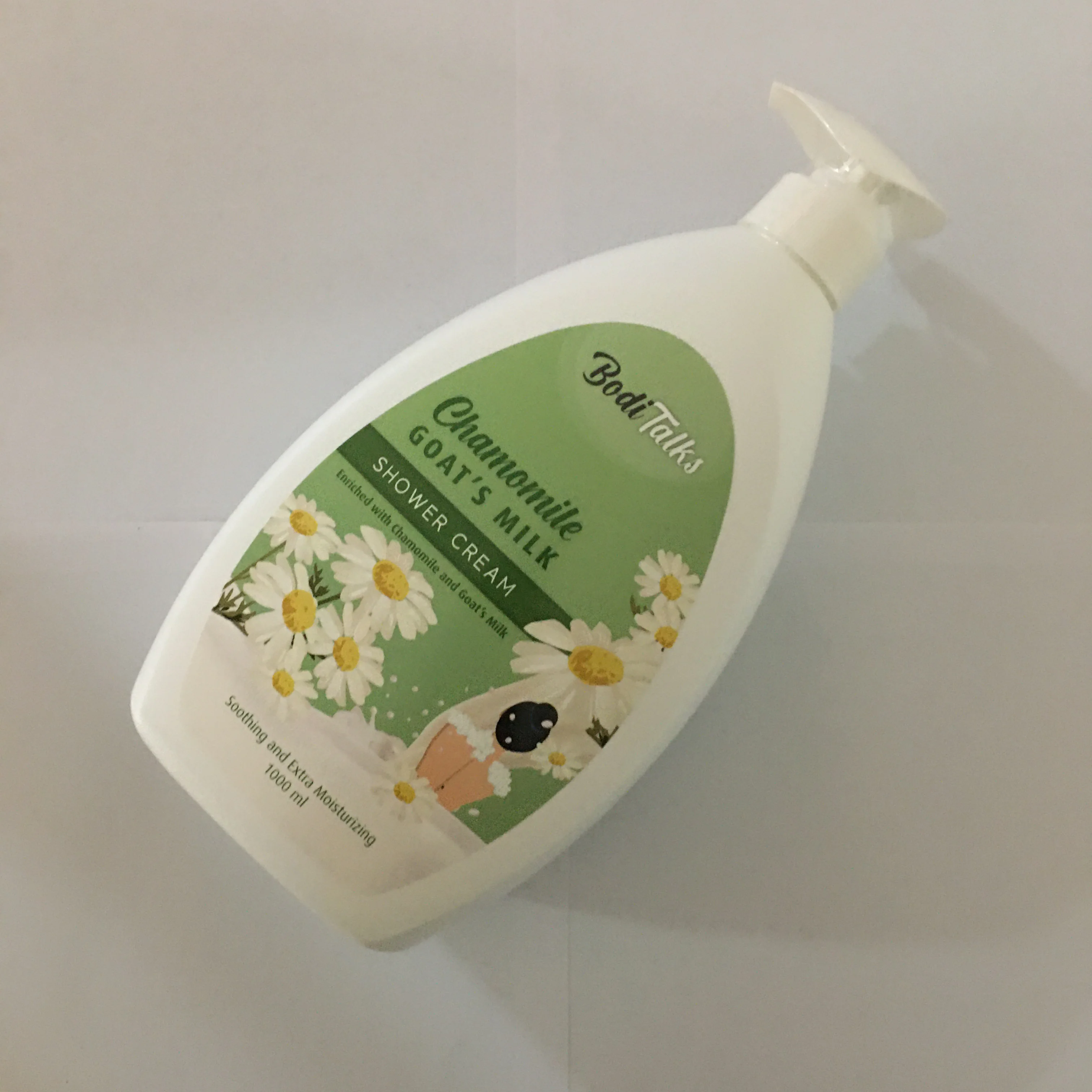 Крем для душа BODITALKS с ромашкой и козьим молоком, 1 литр, жидкий крем для душа, подходит для всех возрастов