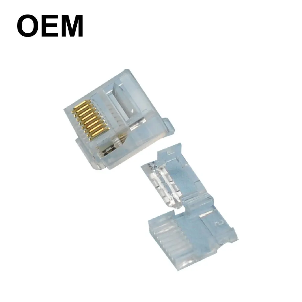 
stranded wire 3 prongs network cat6 RJ45 modular UTP cable connector 