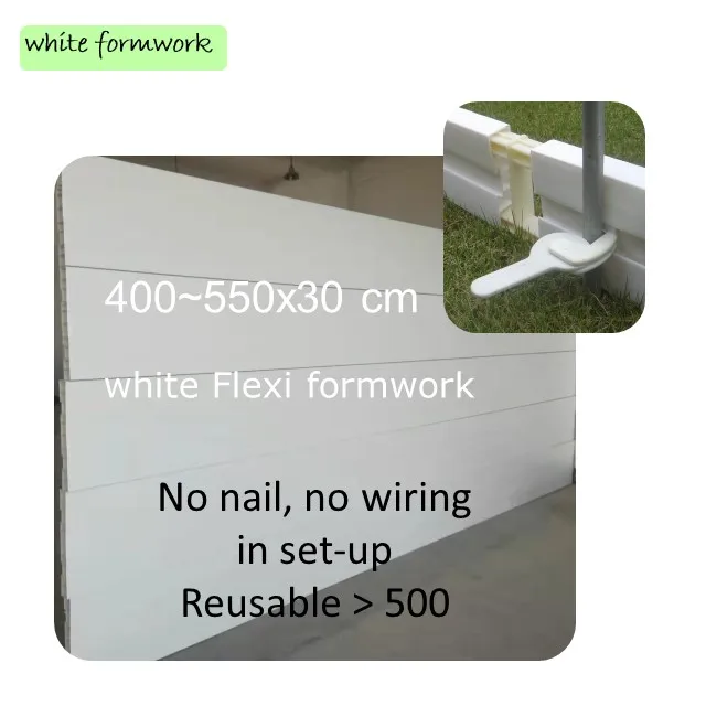 Flat plastic formwork for floor beam square column tunnel construction work reusable