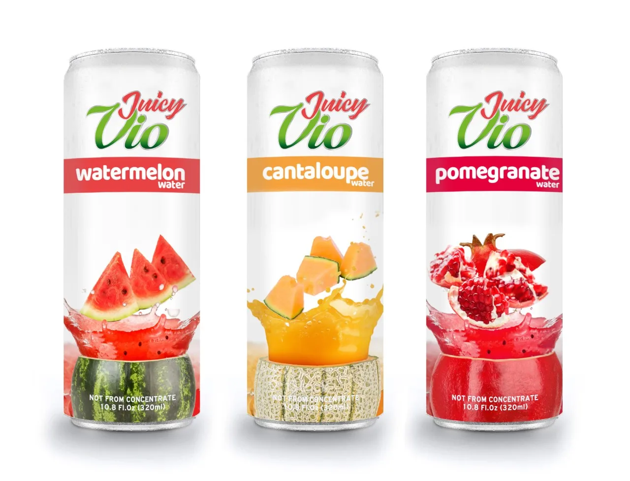 Консервированный сок арбуза JUICY VIO/Vannmelonsaft 12 упаковок норвежский рынок бутылка воды дыни ананаса пюре стерилизованный цветной