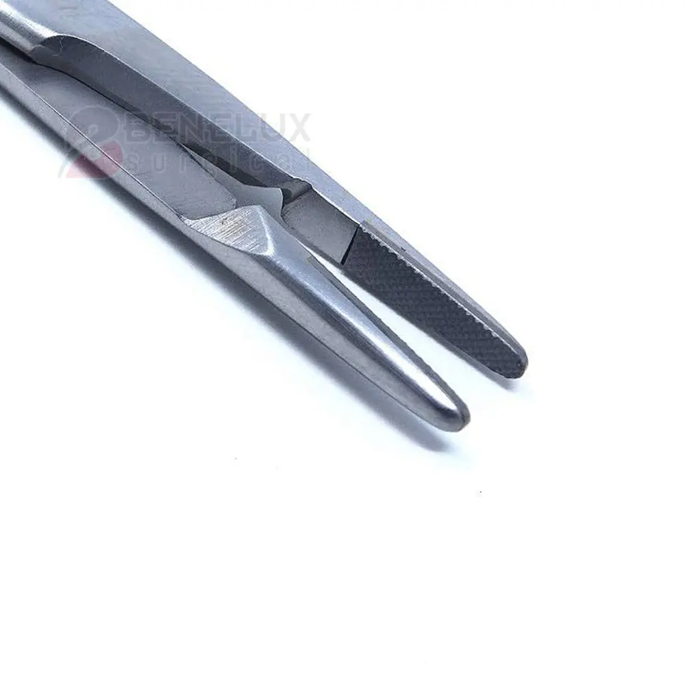 Высококачественный игольчатый держатель TC Olsen Hegar 5 дюйма с вставками из карбида вольфрама и золотыми кольцами блокировкой