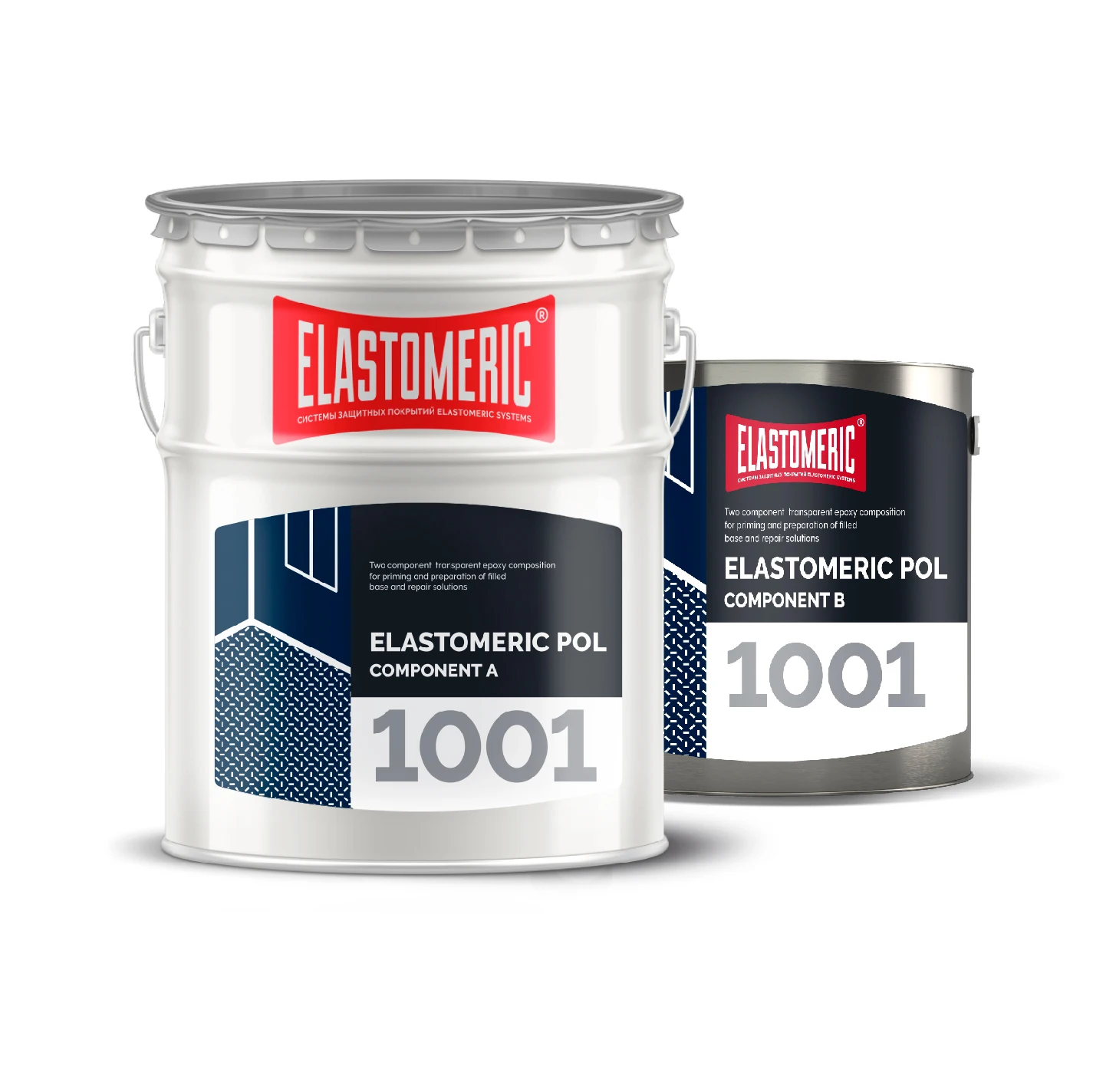 
Эластомерный POL 1001, двухкомпонентный прозрачный эпоксидный состав для заправки и подготовки заполненной основы 