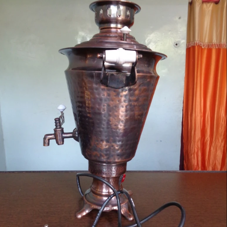 antique piece of brass samovar tea or coffee maker tea kettle with tea pot high quality