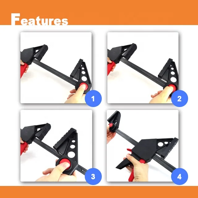 [Handy-Age]-High Performance One-Handed Bar Clamp (HT2300-046)